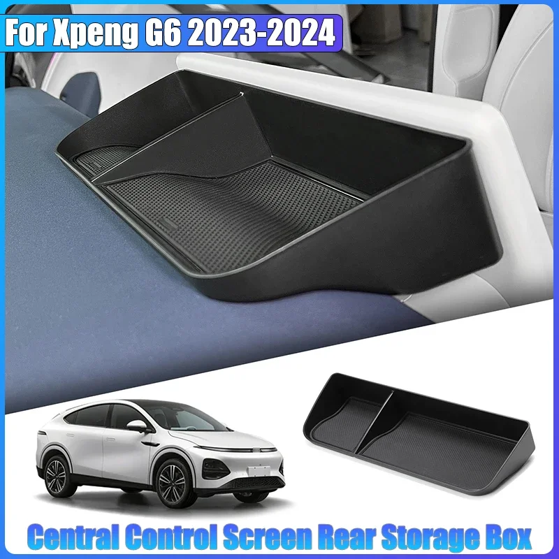 

for Xpeng G6 2023-2024 Central Control Screen Rear Storage Box Car Interior Accessories Dashboard Storage Tray