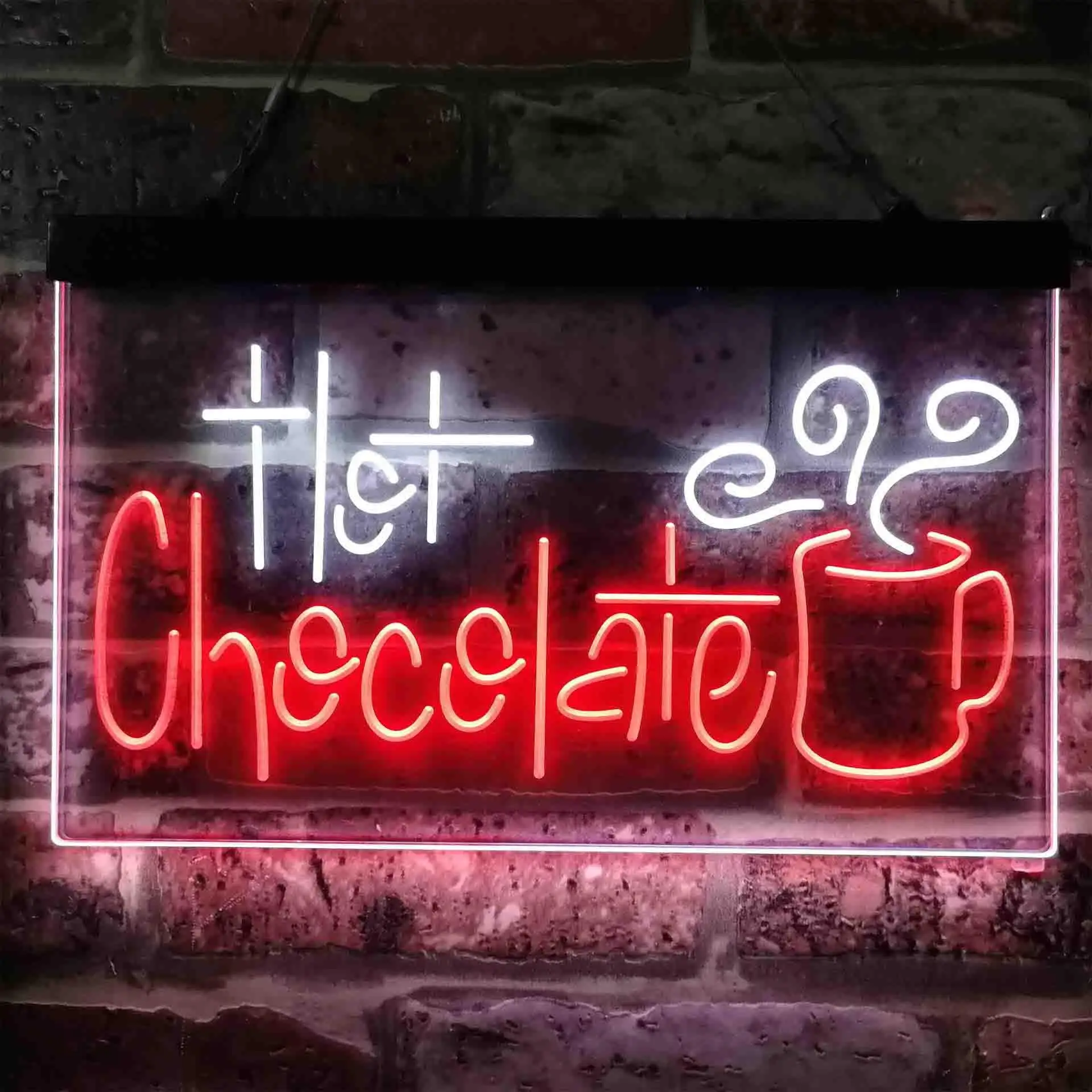 

Hot Chocolate Drink Dual Color Led Neon Sign st6-i3831