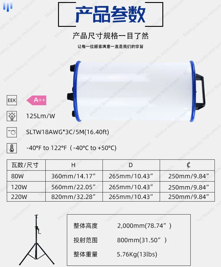 حامل مصباح العمل الخارجي 80WLED الأكثر مبيعًا لعام 2025 مناسب للإضاءة عالية التأثير لمصنعي مواقع البناء