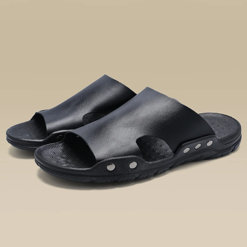 

Men's Shoes Summer Slippers Mens Indoor Slides Casual Sandals Man Lightweight Breathable Beach Slippers for Men Sandals
