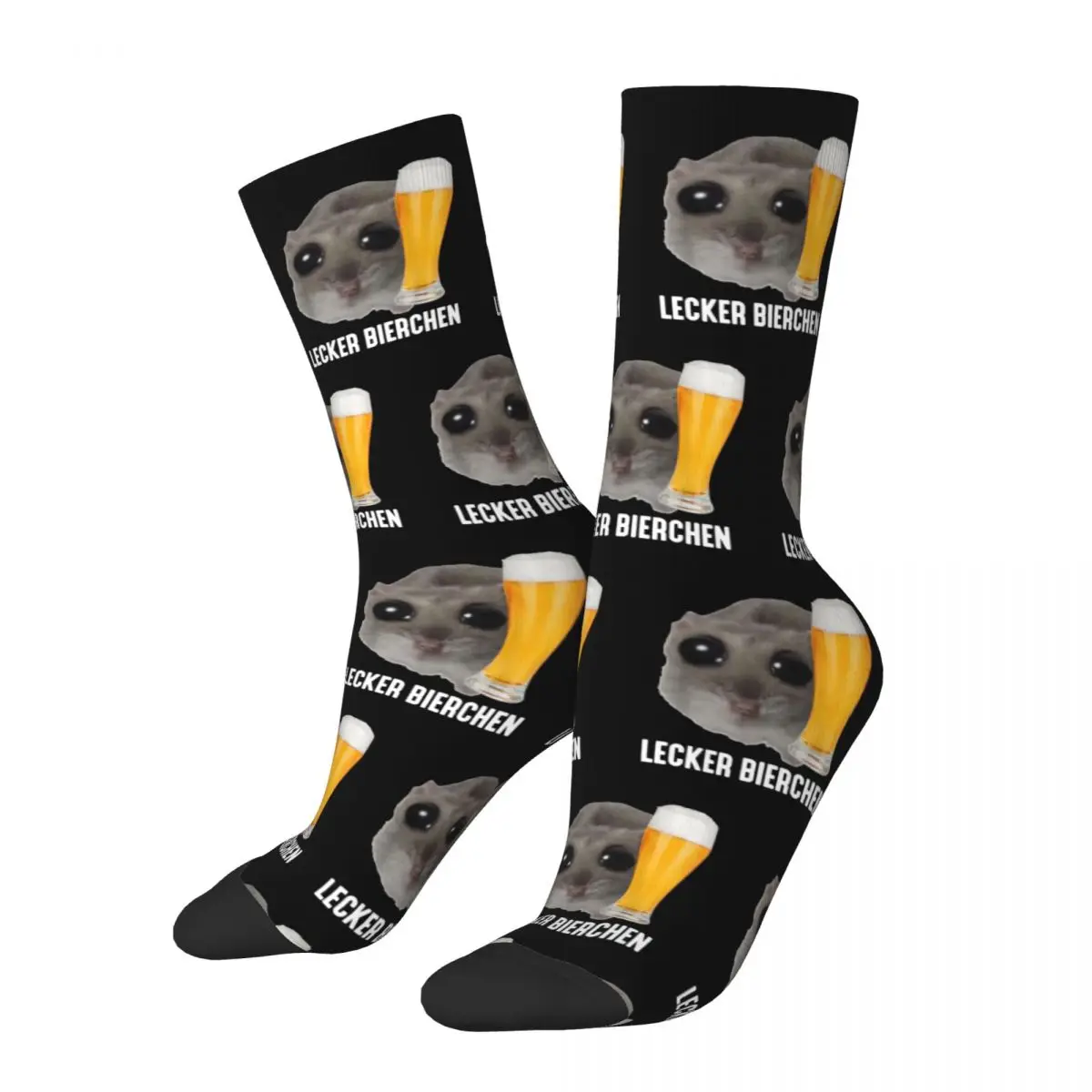 Tasty Beer Sad Hamster Meme Tornado Beer Fun Socks Merch For Men Women Cozy Socks Soft Wonderful Gifts