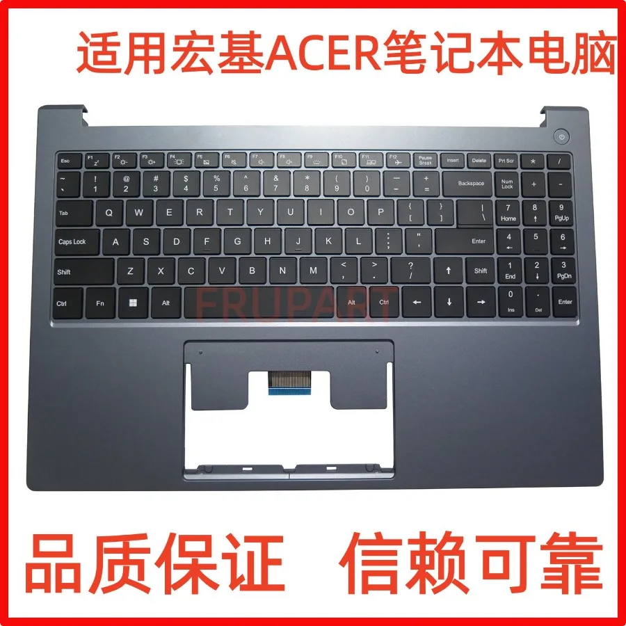 For Application, Acer Aspire S16-41-7GU1 N24JI4 Notebook C Case Black US Keyboard with Monochrome Backlight Without Touchpad
