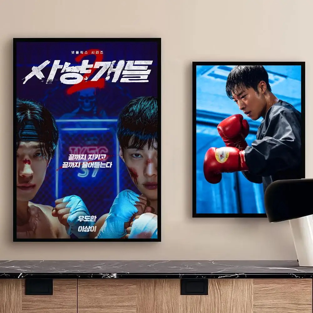 Popular K-Drama B-Bloodhounds Poster For Office Bedroom Coffee Home Decor Durable Waterproof Aesthetic Stickers Wall Art HD