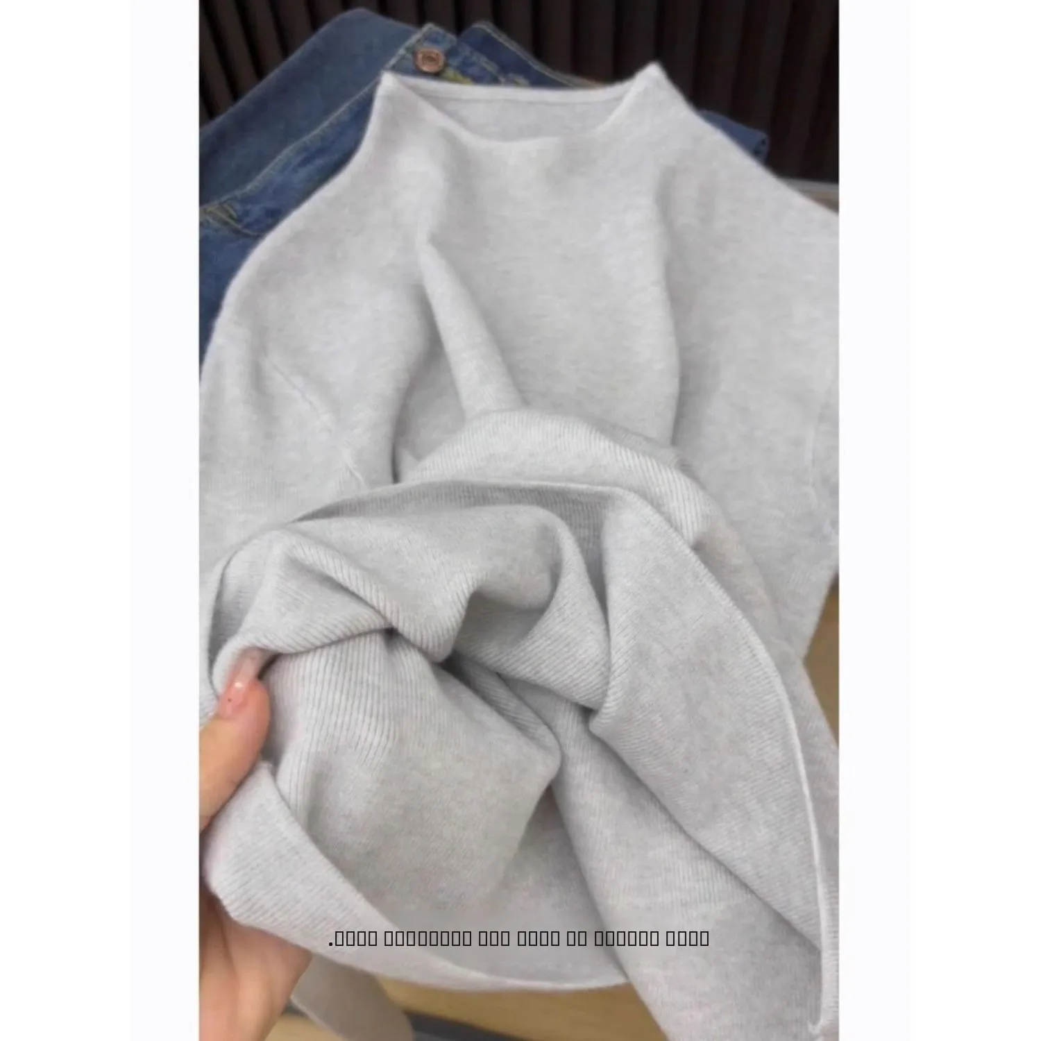 سترة محبوكة بقصة ضيقة وطويلة من Sve بطبقة أساسية للخريف والشتاء لون نقي علوي قابل للتنقل من البوليستر...