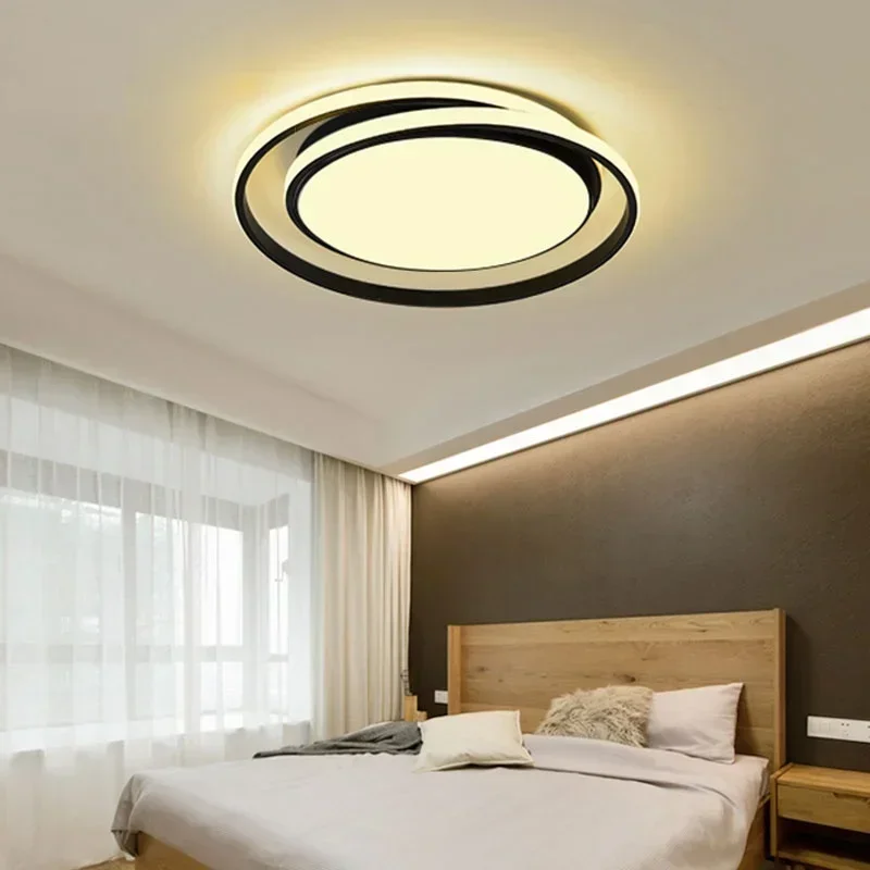 

Led Chandelier Indoor Lighting Black&White&Gold Modern Chandelier Lighting for Living Room Bedroom Kitchen Dining Room Luminaire