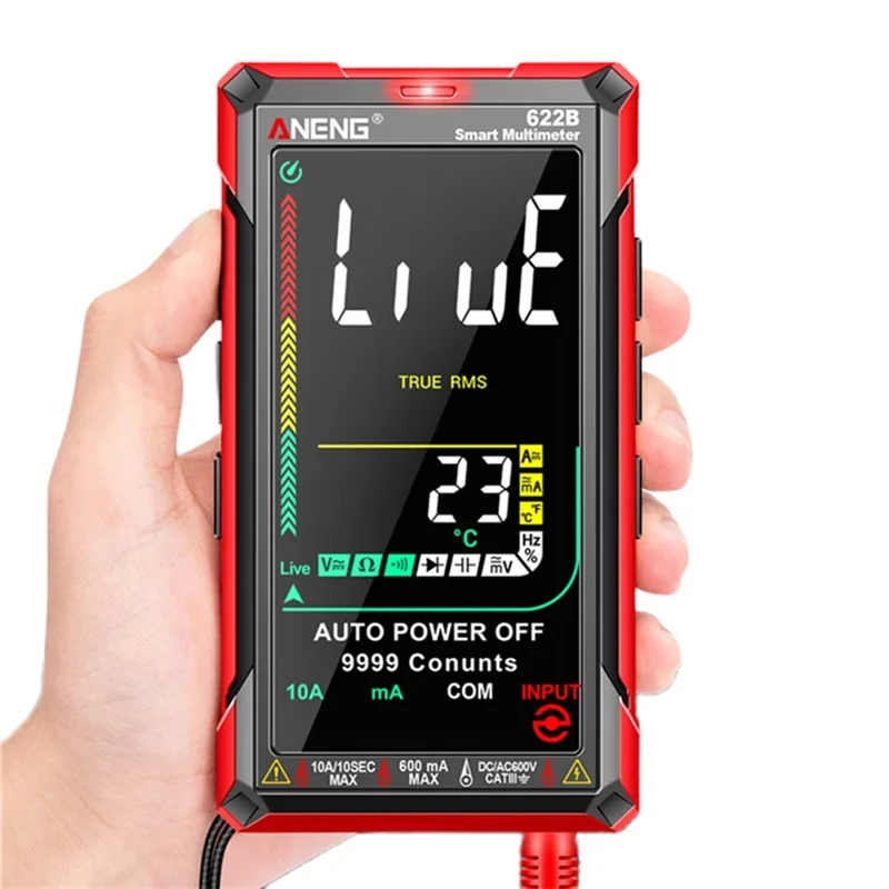 ABLN- Auto Range Voltage Detector VA Reverse Display Multi-Function Meter Forzero Fire Line Check Withinfrared Laser