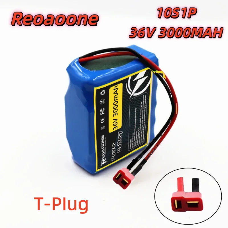 

Reoaoone 10S1P 36V 3000mAh 18650 Lithium Battery Pack - Extended Rechargeable Battery for M365 Electric Scooter