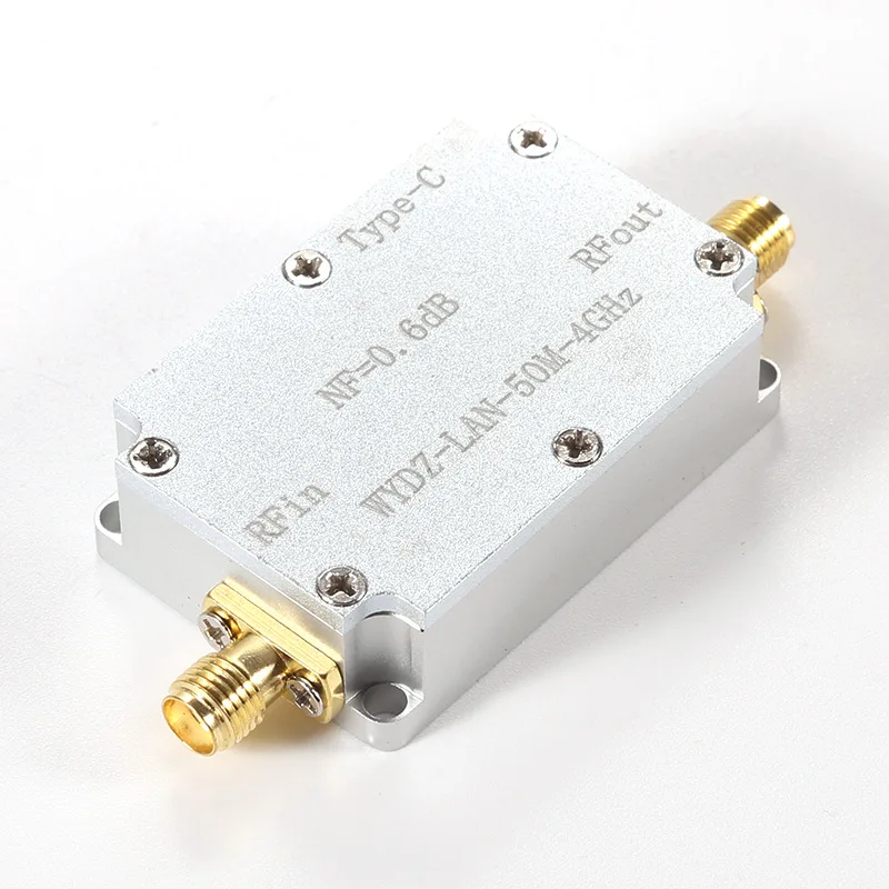 RF Signal amplifier Low Noise 0.05-4GHz Noise0.6dB LNA GPS Beidou