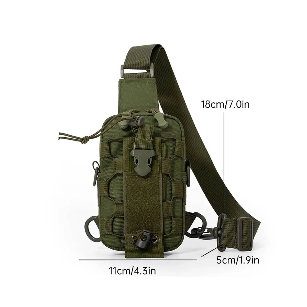 Wasserflaschentasche, Umhängetasche für Becher, multifunktionale Schutzhülle für Camping, Outdoor, Brusttasche, Wandern, Reisen – Detail 2
