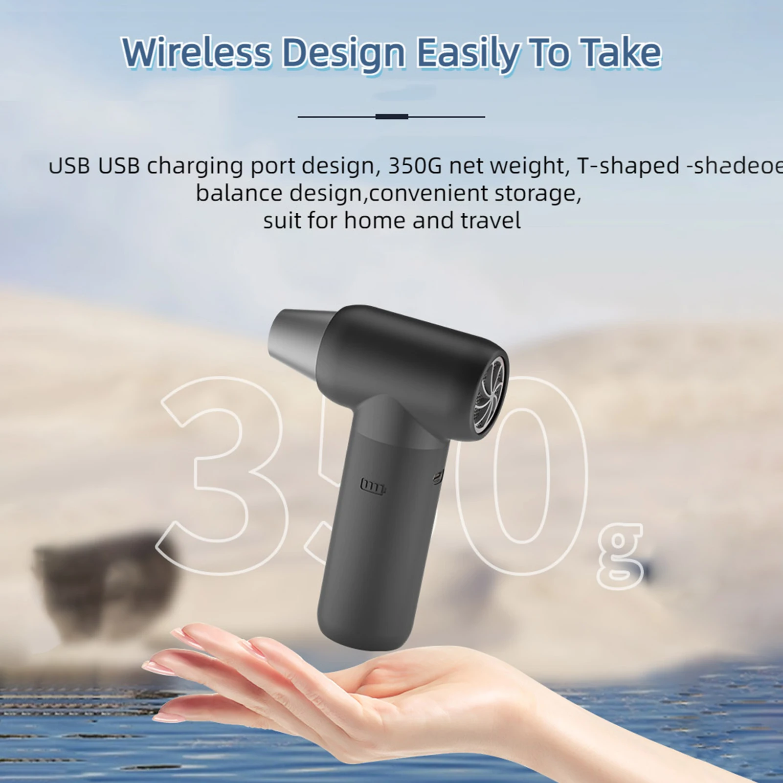 Powerful Electric  Duster Mini  Blower Dust Blowing Mini Jet Fan for Camera Lens Computer PC Keyboard 110000RPM  Duster