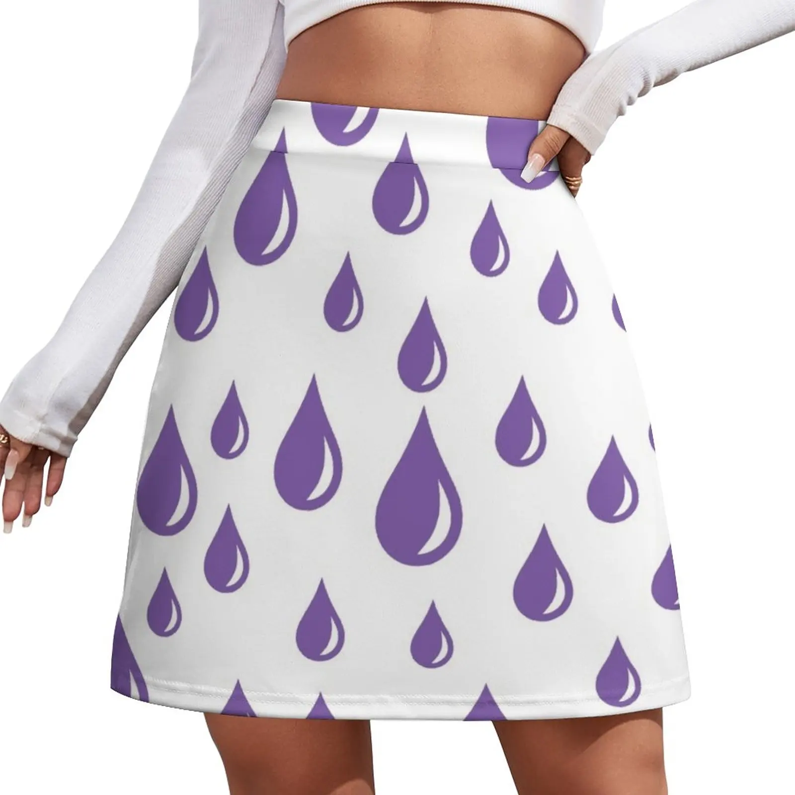 

Purple Rain Drops V.2 Mini Skirt luxury evening dresses 2023 extreme mini dress Woman short skirt