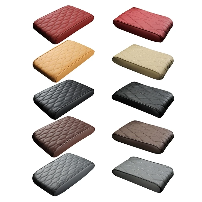 

Universals Center Consoles Cover for Most Vehicle, SUV, Truck, Car, Waterproof Leather Armrest Cover Center Consoles Pad