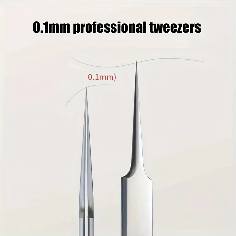 1 Pack Extra Fine No. 5 Cellular Acne Blackhead Tweezers - Facial Beauty Remove Acne Needle Tools for Skin Care