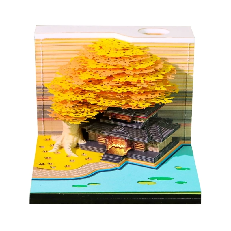 Twenty twenty six Blossomy Themed Weekly Scheduler 3D Burst Up Flower Art Note Notebook Integrated Light Special Tear Resistant