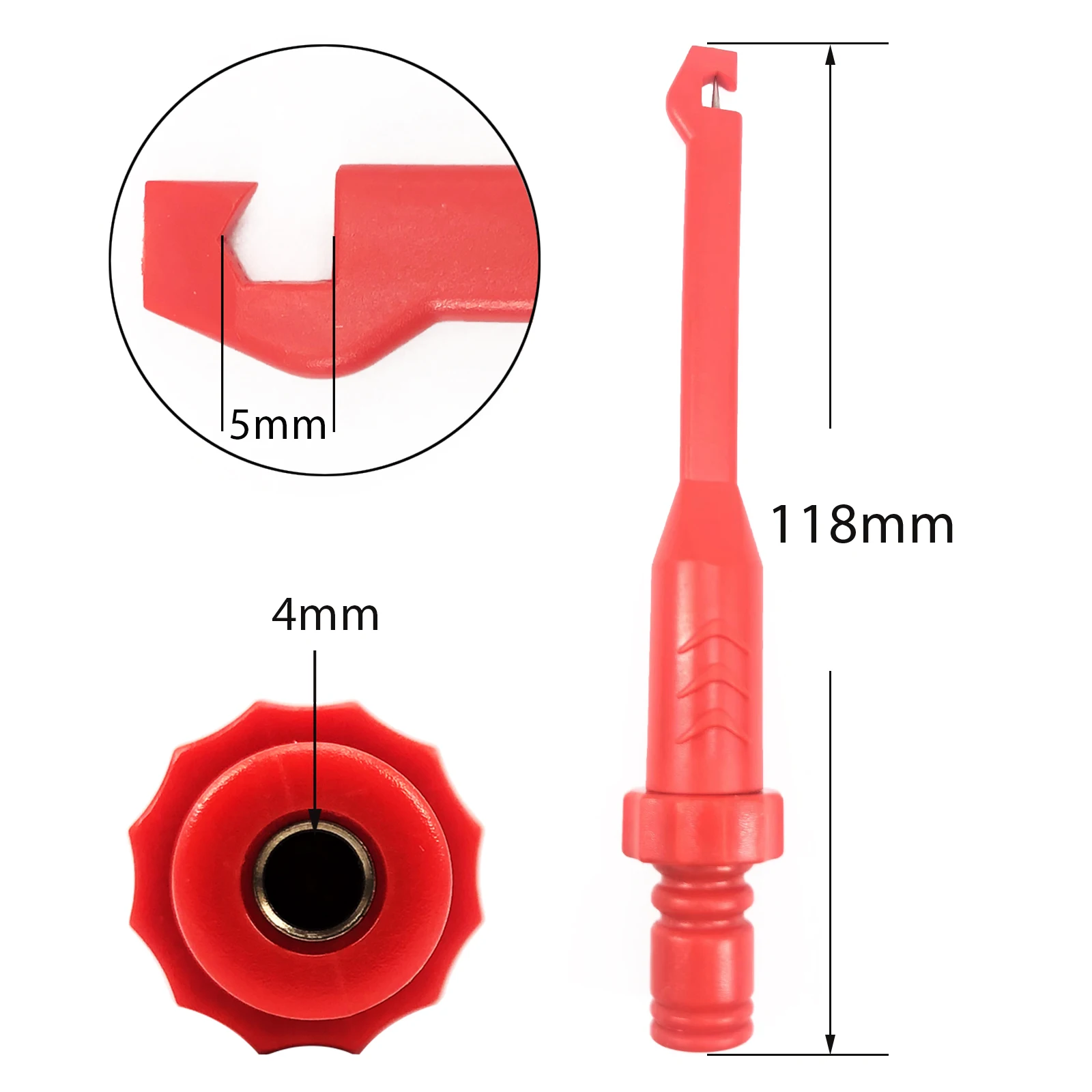 Sonde perforanti Clip per Test perforante sonda di alimentazione Clip per Test automobilistico Clip per cavi con Clip di prova per sonda di puntura