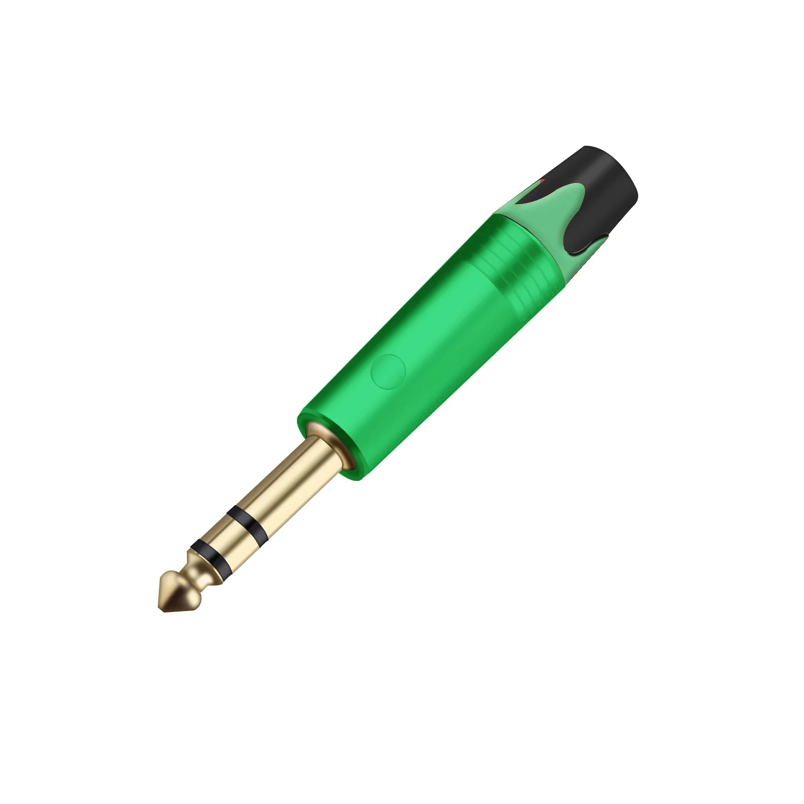 10pcs 1/4 inch TRS Plug,Gold-Plated 6.35mm Stereo Solder Type DIY Audio Connector,for Repair Insert Cable Guitar/Microphone Cord