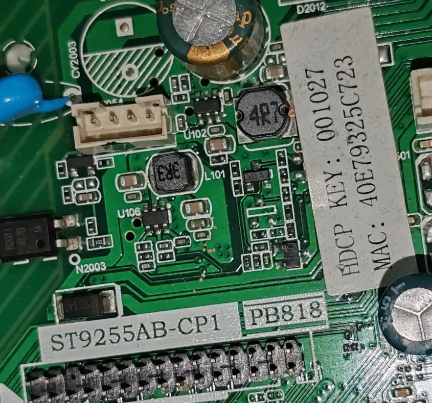 ST9255AB-CF1 sieć WiFi trzy w jednym płycie głównej telewizora, dobrze przetestowane, fizyczne zdjęcie dla 30--60V 300MA