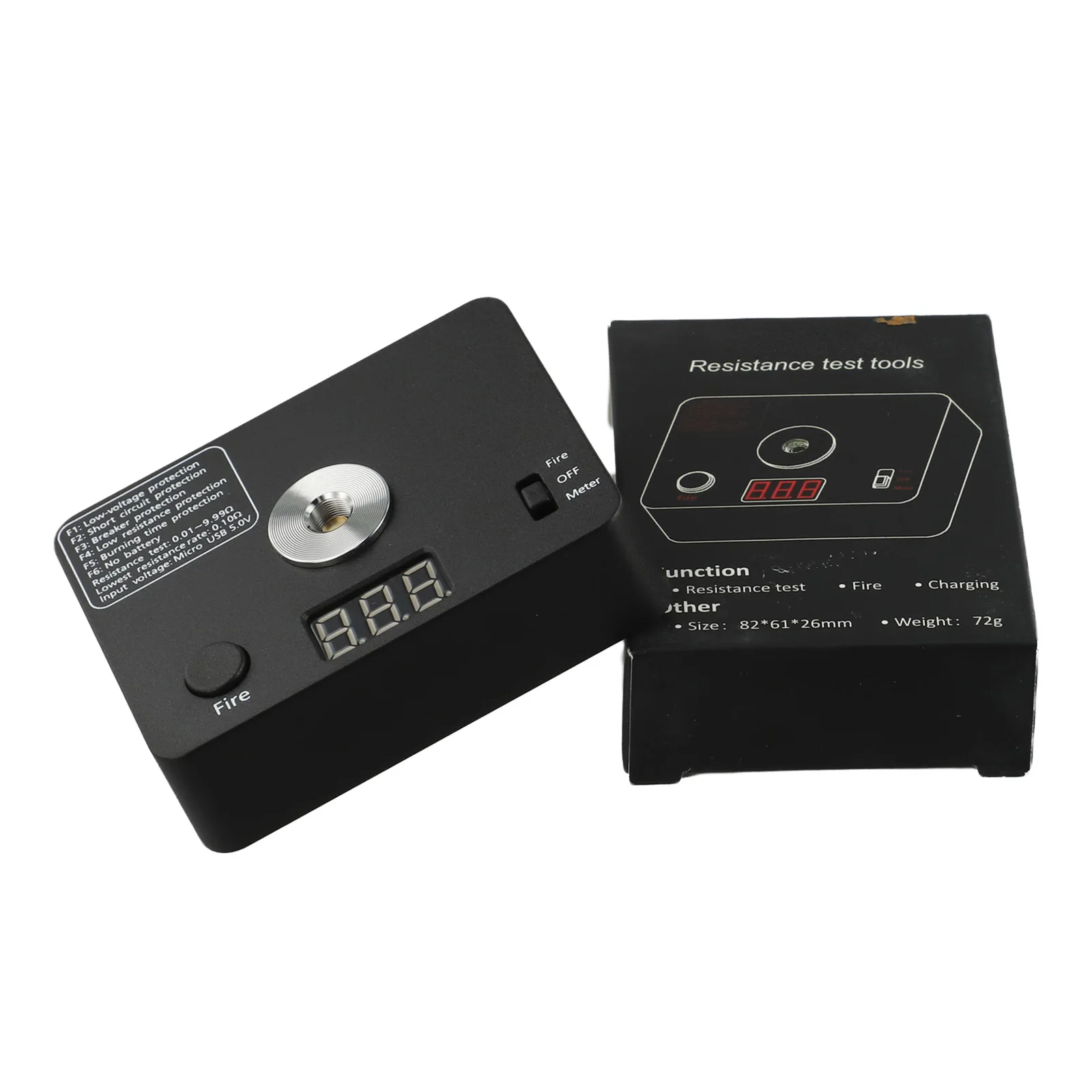 for v3 Ohm Resistance Tester 510 Elastic Rods Connection 521 Tab Mini Coil Burn Measurement Build for platform Resistance Meter