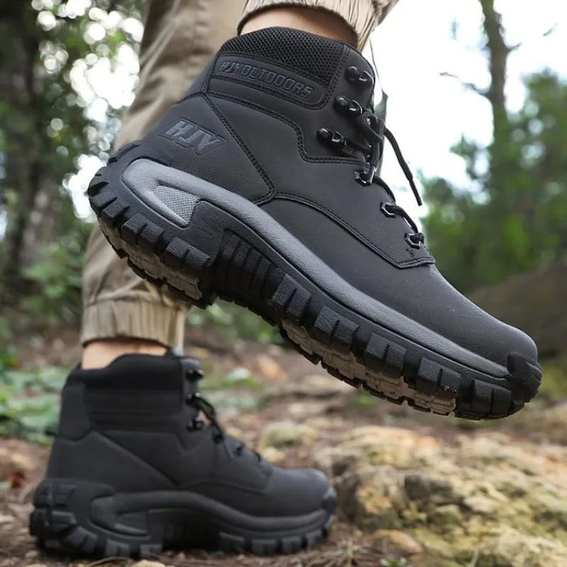 2026 New Trend Hiking Sneakers For Men Non-Slip Trekking Shoes For Men Wearable Climbing Shoes For Men Mid-Top Man Shoe Mountain