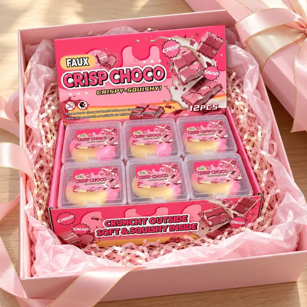 Heart Shape Wax Cracking Squeeze Toy Foot Shape Crackable Texture Crunchy Sound Ball Handmade Craft Crispy Feel
