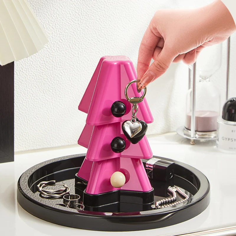 Luxury Entrance Decoration Ornaments High-grade Door Key Storage Holders Creative Christmas Tree Shelf and Storage Tray 3