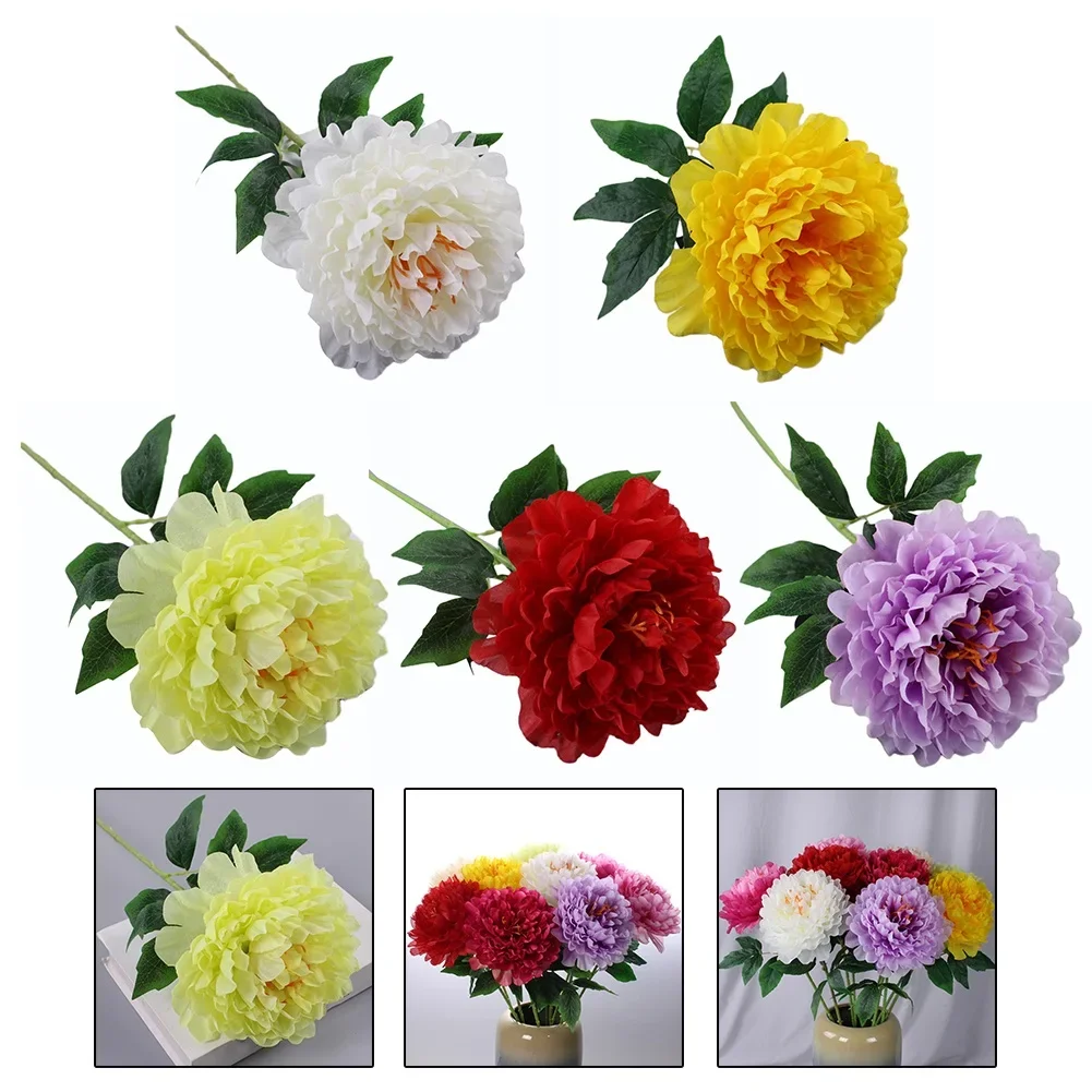 Simulated Peony Single Large Peony Fake Flower Home Decoration Fake Flower Arrangement Wedding Row Modeling Decoration Flowers
