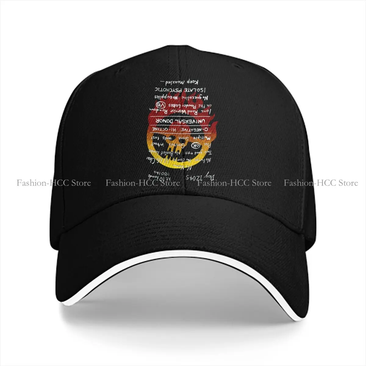 Mad Max Multicolor Hat Peaked Cap Tattoo Upside Down Personalized Visor Protection Hats