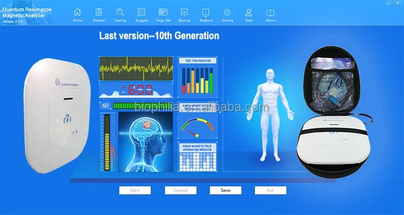 Ce Certified Good Clinical Generation Quantum Resonance Magnetic Analyzer 5th 6th 8th 10th Quantum Magnetic Analyser Machine