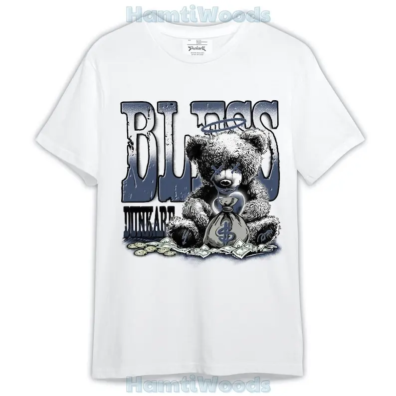 

Low Diffused Blue 11s Shirt, Bear Bless Monney Shirt Outfit 1405 HDT