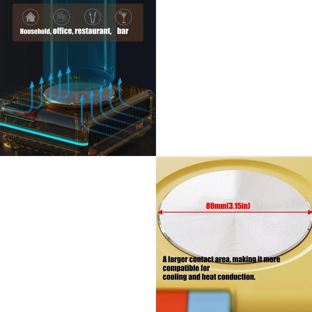 

Refrigeration and Heating Temperature Control Cup for Home Office Use