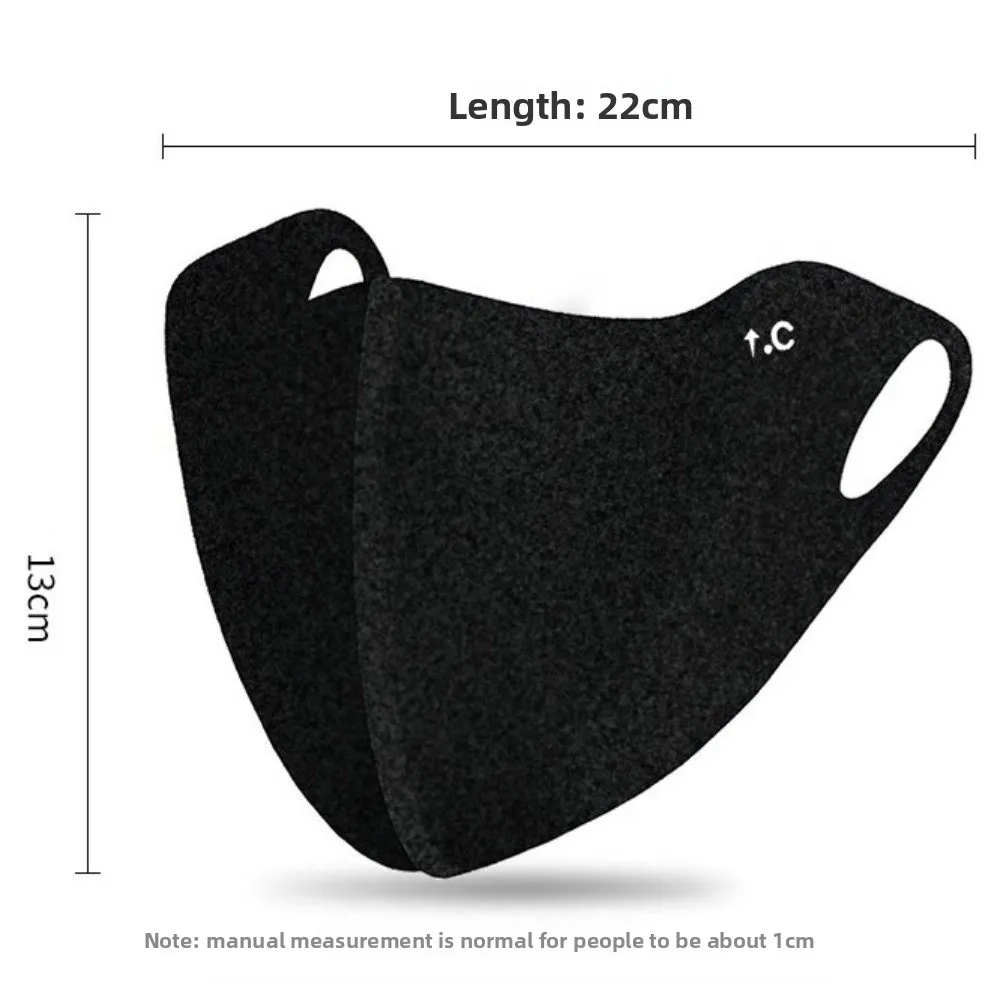 Nuova maschera calda Dralon Maschera antipolvere lavabile Gini facciale traspirante Autunno e inverno