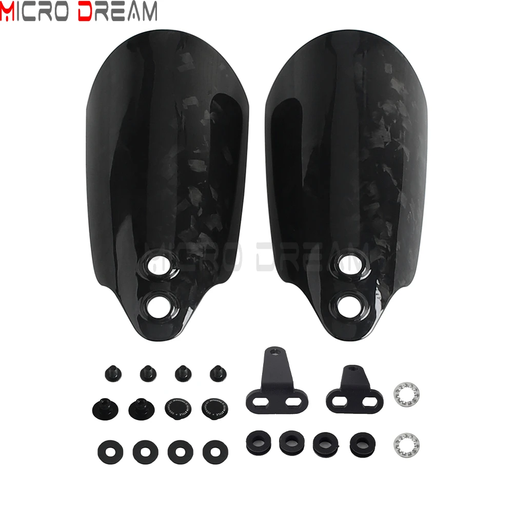 Carbon Fiber Motorcycle Handle Hand Deflector Guard Protection Handguards For Harley Dyna FXDL Road King FLHR Sportster Softail