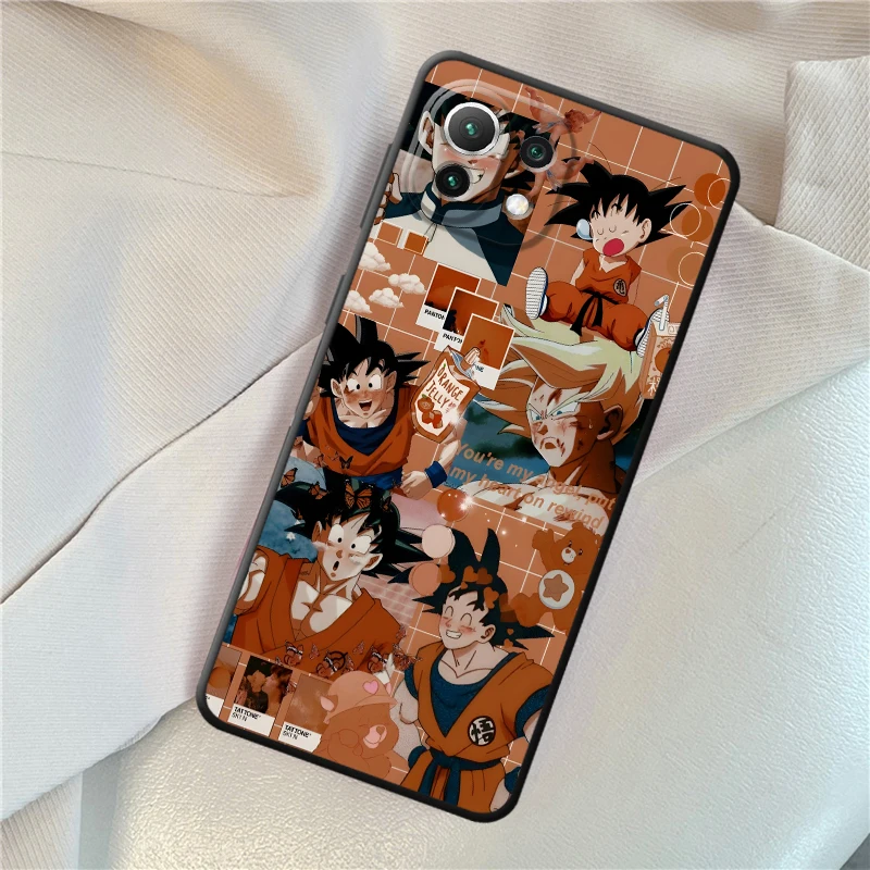 Dragon Ball Vegeta Art Case for Xiaomi Mi 11 12 13 Lite 10T 11T 12T Pro 13 14 15 Pro 12X Black Soft Phone Cover