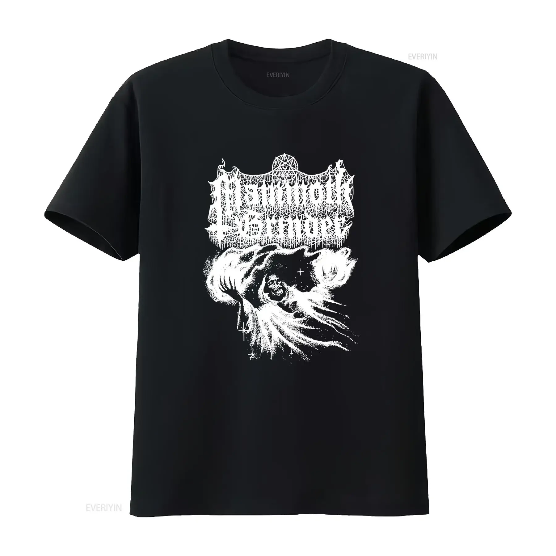 Mammoth Grinder Cosmic Crypt T Shirt Unique Gothic Design for Trendy Fashion vintage Washed Casual Comfortable Stylish Slightly