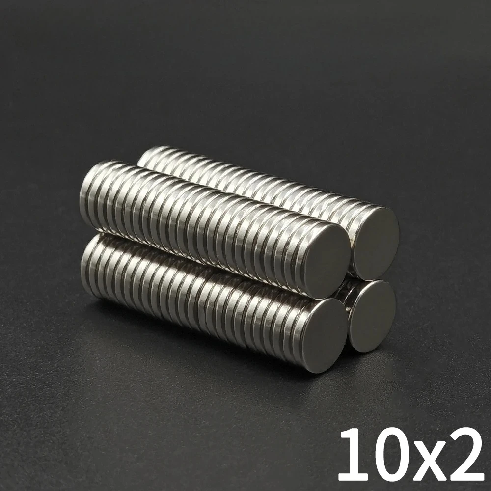 10/20/50Pcs 10x2 Super Strong Magnet 10mm X 2mm Round Magnetic magnet Powerful Disc 10*2 for Fridge, DIY, Building, Scientific