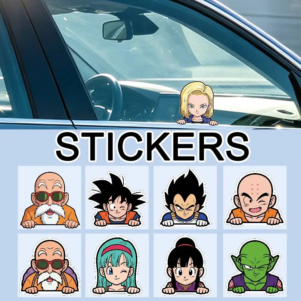 

DRAGON BALL GOKU Funny All Purpose Reflective Scratch Blocker Decal Car Bike Helmet Cup Refrigerator Decorative Stickers