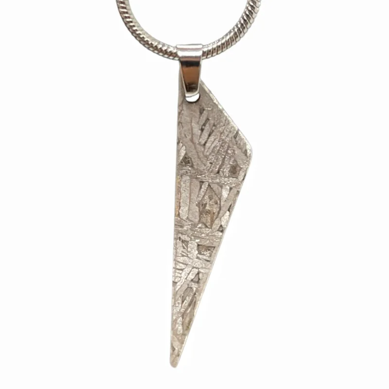 Muonionalusta Meteorite Pendant Natural Iron Meteorite Hand Polished Angular Spike Pendant Jewelry For Collection Gift LK626