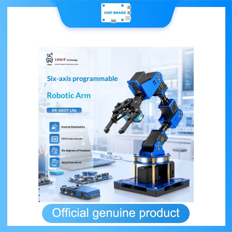 XIAO R XR-6DOT Lite 6DOF Robotic Arm ESP32 Controller Inverse Kinematics Programmable Development Platform