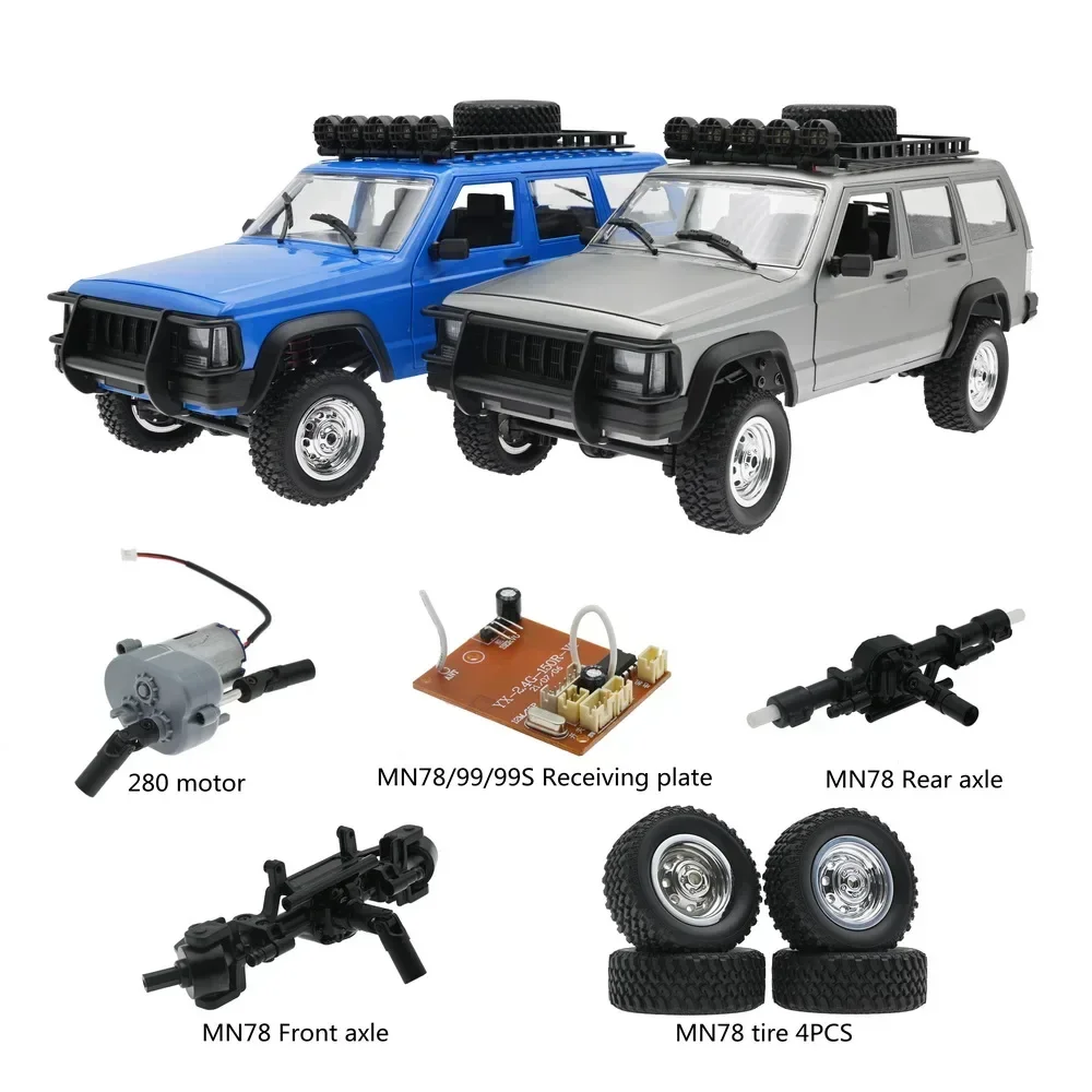 MN78 RC Car full scale 1:12 Cherokee four-wheel drive climbing  original accessories DIY PARTS modified