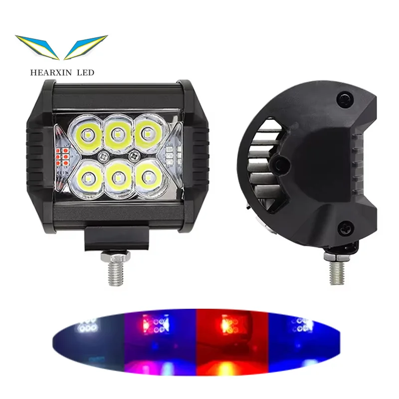 

4 Inch LED Work Light White Yellow Red Blue 60W 12V 24V Fog Driving LED Light Bar for Jeep Auto ATV Truck 4x4 off-road use