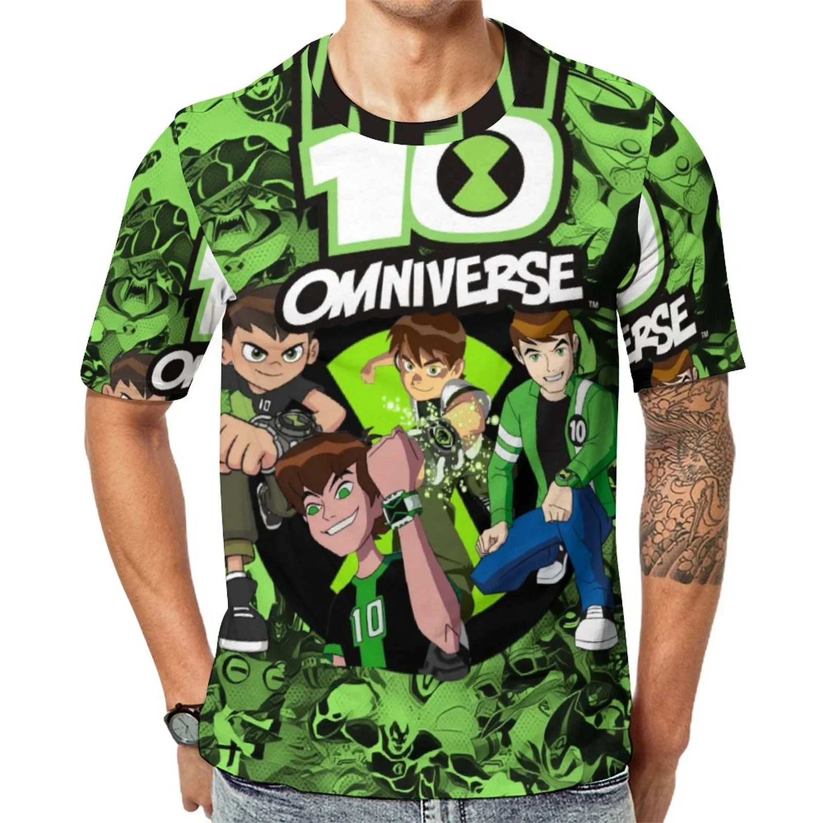 

Ben10 Alien Force 3D T Shirt Women Men Summer O-neck Short Sleeve kids Tshirt Ben Tennyson Graphic Tees Cosplay Clothing