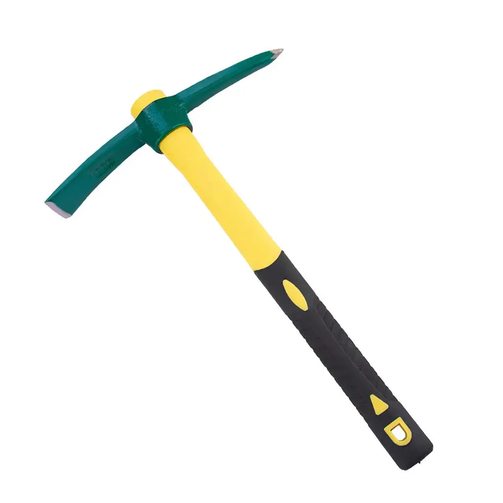 Hoe Forged Weeding Pick Garden Pick Axe Waterproof Rustproof Wear-resistant Steel Hoe Loosening Soil Gardening Camping