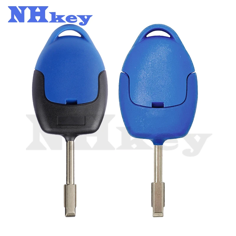 NHkey 3 Button Car Remote Key 4D63 Chip 433Mhz P/N: 6C1T15K601AG Blue/Black Blade for Ford Transit WM VM 2006-2014 Car Key