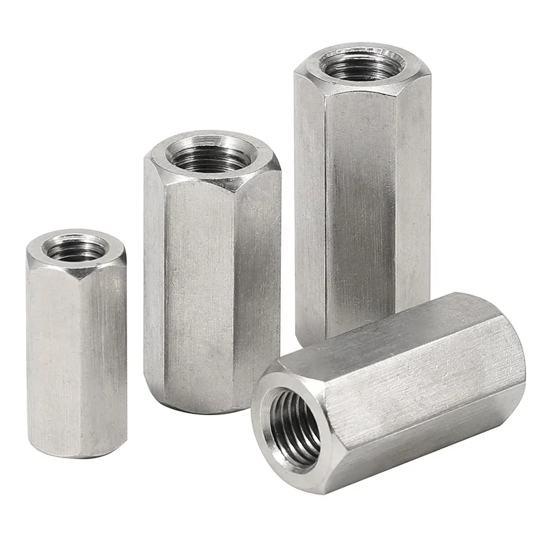 M3~M8 Stainless Steel Left And Right Thread Hexagon Hex Extend Long Lengthened Rod Connector Joint Sleeve Tubular Coupling Nut