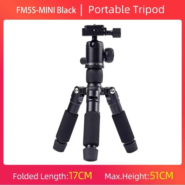 Fm 5S Draagbare Tripode Lichtgewicht Reisstandaard Tafelmodel Mini Statief Met 360 Graden Balhoofd Voor Camera Dslr Slr - afbeelding 1