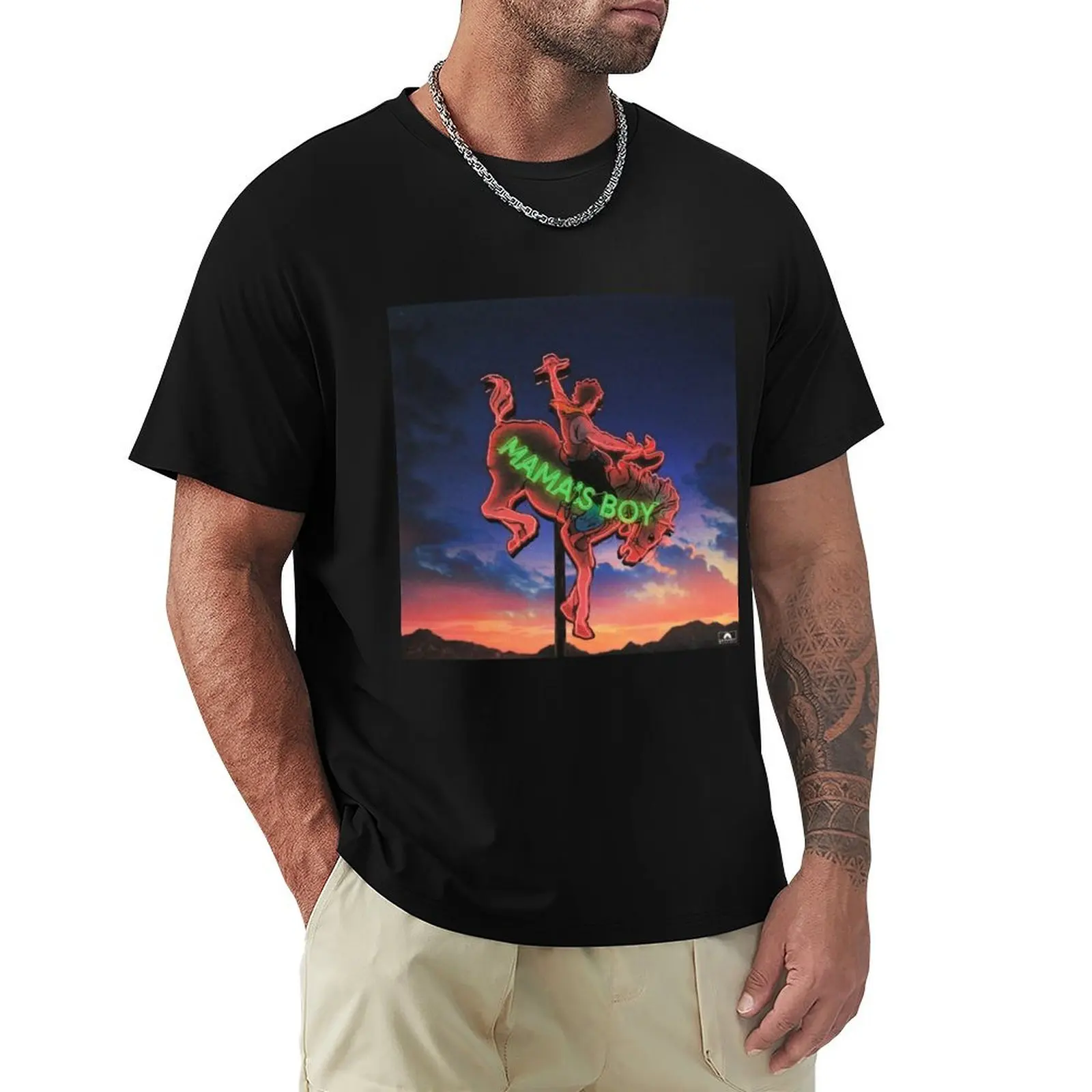 

lany 1 jangkrikk Mama's Boy T-Shirt oversized t shirt football t shirt anime tshirt plain black t shirts men