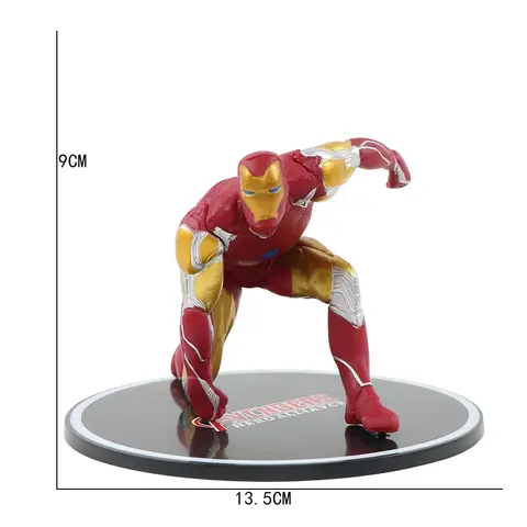 Superhjältefigur Spider-Man Ironman Captain America Hulk War Machine Actionfigur Modellleksaker Julklapp 8 best sales Kapten Amerikas actionfigur - №1