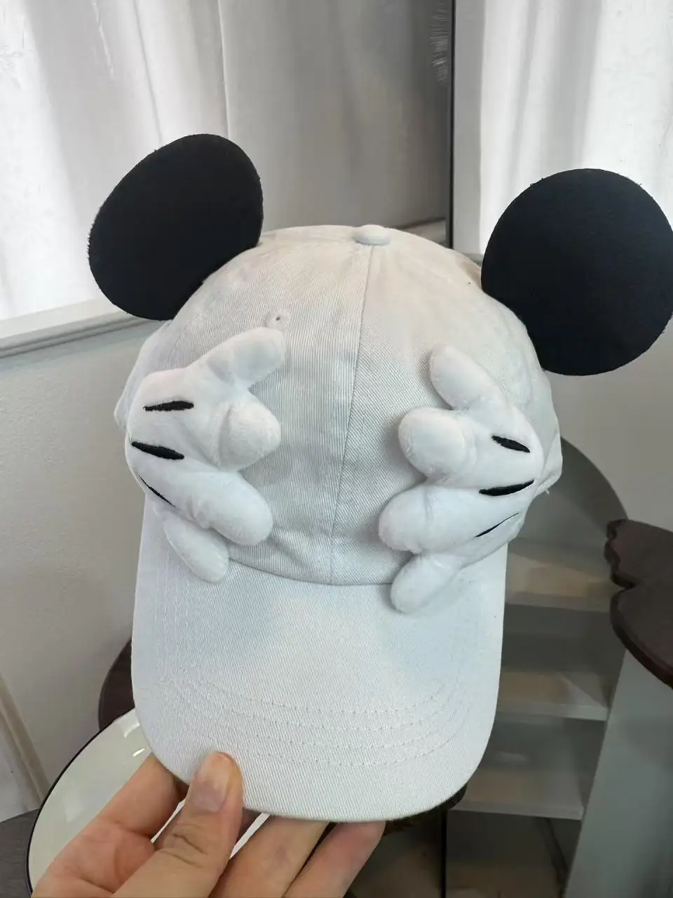 Disney Mickey Mouse Grote Oren Vorm Hug Anime Figuur Baseball Pet Verkleedkleding Katoen Polyester Kinderen Cartoon Pet met klep Verjaardag Cado