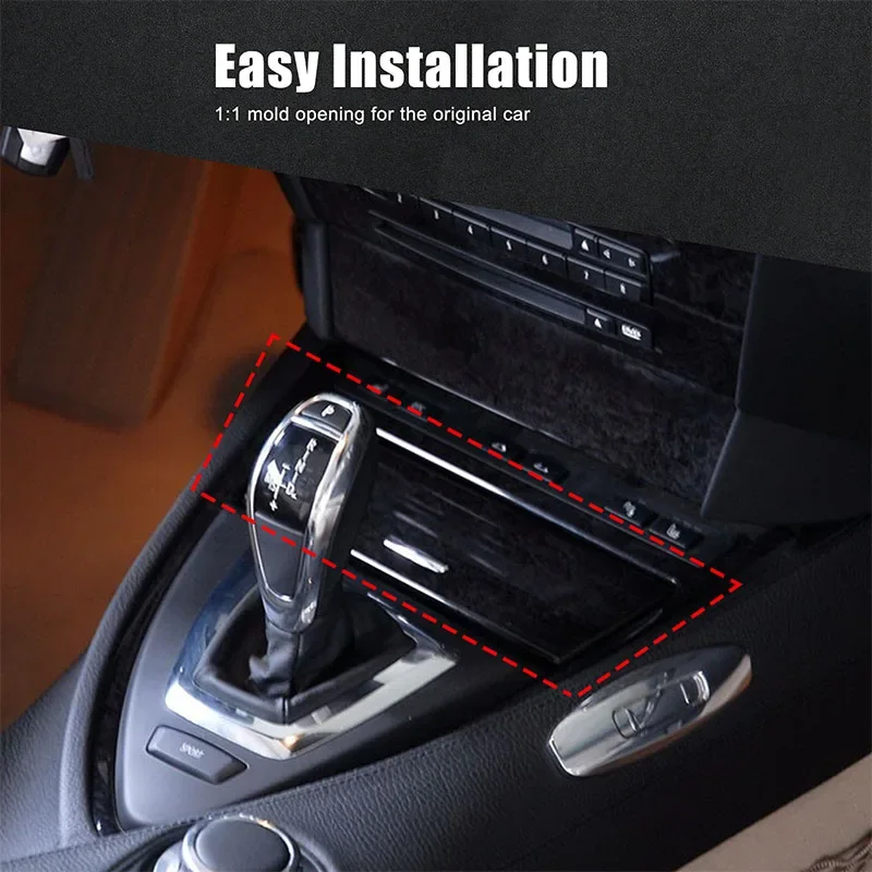 For BMW 6 Series E63 E64 2004-2009 Soft Carbon Fiber Car Center Control Panel Decoration Sticker Interior Accessories