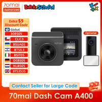 70mai A400 Dash Cam Reimagined DVR 1440P HD Dual Loop Recording Night Vision 70mai A400 24H Parking Mode App Control